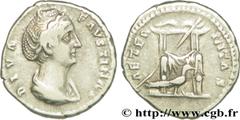 FAUSTINE MERE (+141) Annia Galeria Faustina Consécration d'Antonin le Pieux Denier c. 148-152 N° brm_196876 Date : c. 148-152 Nom de l'atelier : Rome Métal : argent Diamètre : 18mm Axe des coins : 6h.