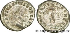 CONSTANCE Ier CHLORE (1/03/293-25/07/306) Flavius Valerius Constantius César (1/03/293-1/05/305) Follis ou nummus 299 N° brm_196993 Date : 299 Nom de l'atelier : Rome Métal : cuivre Diamètre : 27,5mm 