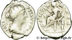 FAUSTINE JEUNE (+175) Annia Galeria Faustina Augusta (146-175) Denier 154-156 N° brm_197439 Date : 154-156 Nom de l'atelier : Rome Métal : argent Diamètre : 19mm Axe des coins : 12h. Poids : 3,06g. De