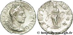 ELAGABAL (16/05/218-12/03/222) Marcus Aurelius Antoninus Denier 219 N° brm_198846 Date : 219 Nom de l'atelier : Rome Métal : argent Diamètre : 18,50mm Axe des coins : 6h. Poids : 2,36g. Degré de raret