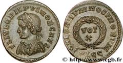CRISPUS (1/04/317-09/326) Flavius Julius Crispus César (317-326) Centenionalis ou nummus 323 N° brm_199021 Date : 323 Nom de l'atelier : Lyon Métal : cuivre Diamètre : 19,00mm Axe des coins : 6h. Poid