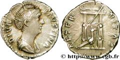 FAUSTINE MERE (+141) Annia Galeria Faustina Consécration d'Antonin le Pieux Denier c. 148-152 N° brm_199257 Date : c. 148-152 Nom de l'atelier : Rome Métal : argent Diamètre : 18mm Axe des coins : 6h.