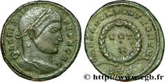 CRISPUS (1/04/317-09/326) Flavius Julius Crispus César (317-326) Centenionalis ou nummus 323-324 N° brm_199918 Date : 323-324 Nom de l'atelier : Trèves Métal : cuivre Diamètre : 19,5mm Axe des coins :