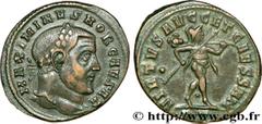 MAXIMIN II DAIA (1/05/305-04/313) Caius Galerius Valerius Maximinus César (1/05/305-310) Follis ou nummus 306 N° brm_199932 Date : 306 Nom de l'atelier : Ticinum Métal : cuivre Diamètre : 26,5mm Axe d