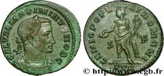 MAXIMIN II DAIA (1/05/305-04/313) Caius Galerius Valerius Maximinus César (1/05/305-310) Follis ou nummus 305-306 N° brm_200042 Date : 305-306 Nom de l'atelier : Trèves Métal : cuivre Diamètre : 26mm 