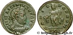 LICINIUS Ier (11/08/308-09/324) Valerius Licinianus Licinius Follis ou nummus 313 N° brm_200043 Date : 313 Nom de l'atelier : Trèves Métal : cuivre Diamètre : 22,5mm Axe des coins : 12h. Poids : 4,58g