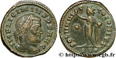 LICINIUS Ier (11/08/308-09/324) Valerius Licinianus Licinius Follis ou nummus 314-315 N° brm_200047 Date : 314-315 Nom de l'atelier : Ticinum Métal : cuivre Diamètre : 20mm Axe des coins : 12h. Poids 