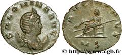 SALONINE (+268) Cornelia Salonina Femme de Gallien, mère de Valérien II et de Salonin - Augusta (253-268) Antoninien 266-267 N° brm_201616 Date : 266-267 Nom de l'atelier : Milan Métal : cuivre Diamèt