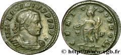 LICINIUS Ier (11/08/308-09/324) Valerius Licinianus Licinius Follis ou nummus 313 N° brm_202357 Date : 313 Nom de l'atelier : Trèves Métal : cuivre Diamètre : 21mm Axe des coins : 6h. Poids : 3,36g. E