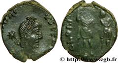 HONORIUS (22/01/393-15/08/423) Flavius Honorius Nummus, (PBQ, ئ 4) 408-423 N° brm_204775 Date : 408-423 Nom de l'atelier : Thessalonique Métal : cuivre Diamètre : 15mm Axe des coins : 12h. Poids : 1,8