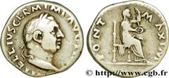 VITELLIUS (2/01-20/12/69) Aulus Vitellius Denier 69 N° brm_205042 Date : 69 Nom de l'atelier : Rome Métal : argent Diamètre : 17mm Axe des coins : 7h. Poids : 3,25g. Degré de rareté : R1   Etat de con