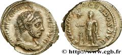 ELAGABAL (16/05/218-12/03/222) Marcus Aurelius Antoninus Denier 01-03/222 N° brm_205069 Date : 01-03/222 Nom de l'atelier : Rome Métal : argent Diamètre : 18mm Axe des coins : 12h. Poids : 2,93g. Degr