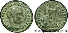 LICINIUS Ier (11/08/308-09/324) Valerius Licinianus Licinius Follis ou nummus 321-324 N° brm_205343 Date : 321-324 Nom de l'atelier : Héraclée Métal : cuivre Diamètre : 20mm Axe des coins : 12h. Poids