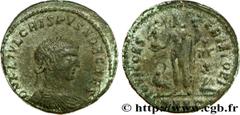 CRISPUS (1/04/317-09/326) Flavius Julius Crispus César (317-326) Centenionalis ou nummus 321-324 N° brm_205547 Date : 321-324 Nom de l'atelier : Héraclée Métal : cuivre Diamètre : 19mm Axe des coins :