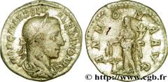 ALEXANDRE SEVERE (10/05/221-22/03/235) Marcus Aurelius Severus Alexander Auguste (13/03/222-22/02/235) Denier 226 N° brm_208008 Date : 226 Nom de l'atelier : Rome Métal : argent Diamètre : 18,5mm Axe 