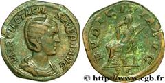 OTACILIA SEVERA (+249) Marcia Otacilia Severa Femme de Philippe Ier, mère de Philippe II - Augusta (244-249) Sesterce 245 N° brm_208449 Date : 245 Nom de l'atelier : Rome Métal : bronze Diamètre : 30,