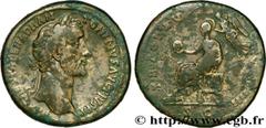 ANTONIN LE PIEUX (25/02/138-7/03/161) Titus Aurelius Fulvus Boionius Arrius Antoninus Auguste (10/07/138-7/03/161) Sesterce 152 N° brm_208634 Date : 152 Nom de l'atelier : Rome Métal : cuivre Diamètre