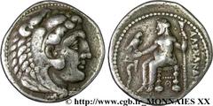 ROYAUME DE MACEDOINE - ALEXANDRE III LE GRAND(336-323 avant J.-C.)Monnayage au nom et au type d'Alexandre III le Grand Tétradrachme N° v20_0030    Date : c. 327-325 AC Nom de l'atelier : Cilicie, Tars