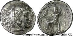 ROYAUME DE MACEDOINE - PHILIPPE III ARRHIDEE(323-316 avant J.-C.)Monnayage au nom et au type d'Alexandre III le Grand Drachme N° v20_0035    Date : c. 323-317 AC. Nom de l'atelier : Pamphylie, Sidé Mé