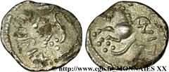 LEUCI sur SEQUANI - LEUQUES sur SEQUANES(IIe - Ier siècles avant J.-C.) Denier hybride, SOLIMA sur TOGIRIX (fourré) N° v20_0223    Date : c. 80-50 AC. Métal : argent Diamètre : 14mm Axe des coins : 2h