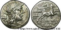 MARCIA(129 avant J.-C.)Quintus Marcius Philippus Denier N° v21_2045    Date : 129 AC. Nom de l'atelier : Rome Métal : argent Diamètre : 17,5mm Axe des coins : 4h. Poids : 3,82g. Degré de rareté : R1 E