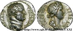 VESPASIEN(1/07/69-24/06/79)Titus Flavius Sabinus Vespasianus Denier N° v21_2391    Date : 69-70 Nom de l'atelier : Asie, Ephèse (Ephesia) Métal : argent Diamètre : 16,5mm Axe des coins : 6h. Poids : 3