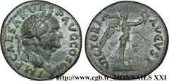 VESPASIEN(1/07/69-24/06/79)Titus Flavius Sabinus Vespasianus As, (MB, ئ 27) N° v21_2397    Date : 76 Nom de l'atelier : Rome Métal : bronze Diamètre : 26,5mm Axe des coins : 5h. Poids : 11,26g. Degré 