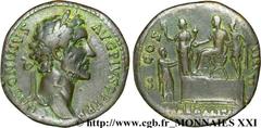 ANTONIN LE PIEUX(25/02/138-7/03/161)Titus Aurelius Fulvus Boionius Arrius AntoninusAuguste(10/07/138-7/03/161) Sesterce, (GB, ئ 32) N° v21_2564    Date : 145 Nom de l'atelier : Rome Métal : bronze Dia