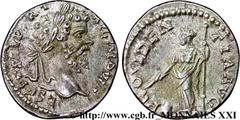 SEPTIME SEVERE(13/04/193-4/02/211)Lucius Septimius Severus Denier N° v21_2715    Date : 197 Nom de l'atelier : Rome Métal : argent Diamètre : 18mm Axe des coins : 12h. Poids : 2,94g. Etat de conservat