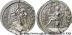 SEPTIME SEVERE(13/04/193-4/02/211)Lucius Septimius Severus Denier N° v21_2720    Date : 207 Nom de l'atelier : Rome Métal : argent Diamètre : 18,5mm Axe des coins : 6h. Poids : 3,34g. Etat de conserva