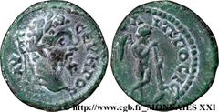 SEPTIME SEVERE(13/04/193-4/02/211)Lucius Septimius Severus Assarion, (PB, ئ 19) N° v21_2741    Date : c. 200 Nom de l'atelier : Mésie inférieure, Nicopolis Métal : bronze ou cuivre Diamètre : 18,5mm A