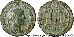 ELAGABAL(16/05/218-12/03/222)Marcus Aurelius Antoninus Denier hybride fourré N° v21_2899    Date : 218-220 Métal : billon Diamètre : 19mm Axe des coins : 6h. Poids : 2,49g. Degré de rareté : R2 Etat d