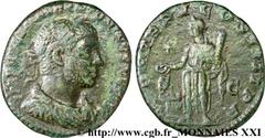 ELAGABAL(16/05/218-12/03/222)Marcus Aurelius Antoninus As, (MB, ئ 25) N° v21_2906    Date : 01-03/222 Nom de l'atelier : Rome Métal : cuivre Diamètre : 25mm Axe des coins : 12h. Poids : 9,85g. Degré d