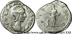 JULIA MAESA(+223 ou 226)Julia MوsaSœur de Julia Domna, mère de Julia Soémias et de Julia Mamée, grand-mère d'Elagabal et d'Alexandre Sévère - Augusta(218-223/226) Antoninien N° v21_2923    Date : 218-