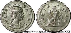 JULIA MAESA(+223 ou 226)Julia MوsaSœur de Julia Domna, mère de Julia Soémias et de Julia Mamée, grand-mère d'Elagabal et d'Alexandre Sévère - Augusta(218-223/226) Denier N° v21_2930    Date : 222 Nom 