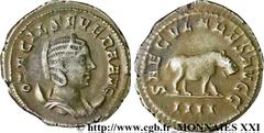 OTACILIA SEVERA(+249)Marcia Otacilia SeveraFemme de Philippe Ier, mère de Philippe II - Augusta (244-249) Antoninien N° v21_3060    Date : 248 Nom de l'atelier : Rome Métal : billon Diamètre : 23,5mm 