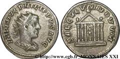 PHILIPPE II(05/244-09/249)Marcus Julius PhilippusAuguste(04/247-09/249) Antoninien N° v21_3082    Date : 249 Nom de l'atelier : Syrie, Séleucie et Piérie, Antioche (Antiochia ad Orontem) Métal : billo