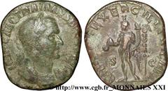 TRAJAN DECE(07/249-06/251)Caius Messius Quintus Traianus Decius Sesterce, (GB, ئ 29) N° v21_3097    Date : 250 Nom de l'atelier : Rome Métal : bronze Diamètre : 29mm Axe des coins : 12h. Poids : 15,84