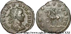 CLAUDE II LE GOTHIQUE(09/268-06-08/270)Marcus Aurelius Claudius Antoninien N° v21_3211    Date : septembre - novembre 268 Nom de l'atelier : Rome Métal : billon Diamètre : 21,5mm Axe des coins : 12h. 
