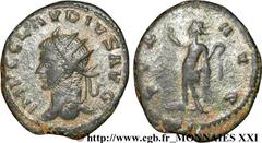 CLAUDE II LE GOTHIQUE(09/268-06-08/270)Marcus Aurelius Claudius Antoninien N° v21_3227    Date : mi-269 Nom de l'atelier : Syrie, Séleucie et Piérie, Antioche (Antiochia ad Orontem) Métal : billon Dia