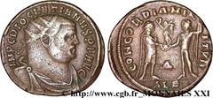 DIOCLETIEN(20/11/284-1/05/305)Caius Aurelius Valerius DiocletianusAuguste (20/11/284-1/05/305) Néo-aurelianus ou pseudo-aurelianus N° v21_3409    Date : 296-297 Nom de l'atelier : Egypte, Alexandrie (