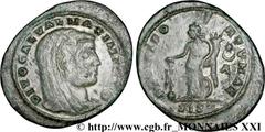 GALERE(+5/05/311)Consécration de Licinius Ier Follis ou nummus N° v21_3485    Date : 312 Nom de l'atelier : Savie, Siscia (Sisak) Métal : cuivre Diamètre : 27mm Axe des coins : 12h. Poids : 4,23g. Deg