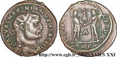 MAXIMIN II DAIA(1/05/305-04/313)Caius Galerius Valerius MaximinusCésar(1/05/305-310) Neo-aurelianus ou pseudo-aurelianus N° v21_3503    Date : 305-306 Nom de l'atelier : Egypte, Alexandrie (Alexandria