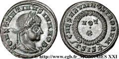 CONSTANTIN II(1/03/317-04/340)Flavius Claudius Julius ConstantinusCésar(1/03/317-9/09/337) Centenionalis ou nummus N° v21_3673    Date : 321 Nom de l'atelier : Savie, Siscia (Sisak) Métal : cuivre Dia