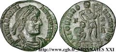 VALENTINIEN Ier (25/02/364-17/11/375)Flavius Valentinianus Nummus, (PB, ئ 3) N° v21_3790    Date : 367-375 Nom de l'atelier : Savie, Siscia (Sisak) Métal : cuivre Diamètre : 17,5mm Axe des coins : 12h