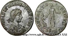 VALENTINIEN II(17/11/375-15/05/392)Flavius Valentinianus Maiorina pecunia, (MB, ئ 2) N° v21_3816    Date : 378-383 Nom de l'atelier : Savie, Siscia (Sisak) Métal : cuivre Diamètre : 23mm Axe des coins