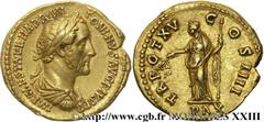 ANTONIN LE PIEUX(25/02/138-7/03/161)Titus Aurelius Fulvus Boionius Arrius AntoninusAuguste(10/07/138-7/03/161) Aureus N° v23_0420    Date : 151 Nom de l'atelier : Rome Métal : or Diamètre : 19,5mm Axe