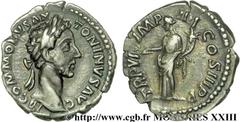 COMMODE(166-31/12/192)Lucius Aurelius CommodusAuguste(17/03/180-31/12/192) Denier N° v23_0463    Date : 181 Nom de l'atelier : Rome Métal : argent Diamètre : 19mm Axe des coins : 12h. Poids : 2,68g. E