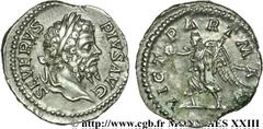 SEPTIME SEVERE(13/04/193-4/02/211)Lucius Septimius Severus Denier N° v23_0474    Date : 204 Nom de l'atelier : Rome Métal : argent Diamètre : 18,5mm Axe des coins : 6h. Poids : 3,11g. Degré de rareté 