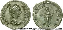 PLAUTILLE(+211)Publia Fulvia PlautillaAugusta(202-205) Denier N° v23_0506    Date : 202 Nom de l'atelier : Rome Métal : argent Diamètre : 18mm Axe des coins : 6h. Poids : 3,57g. Degré de rareté : R1 E